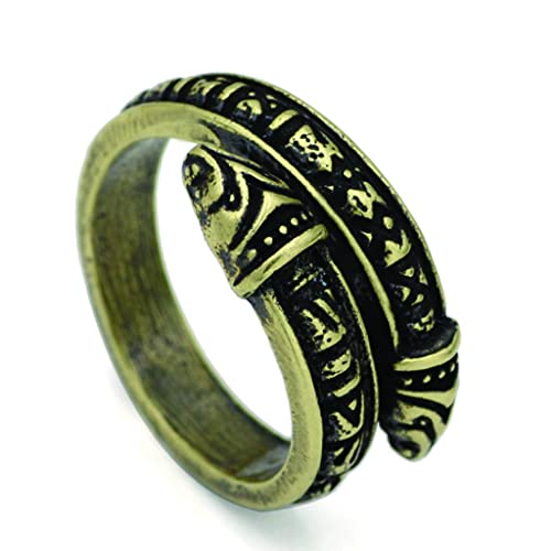 Bague Serpent Nordique Style Vintage Gothique pour Motard et Rocker