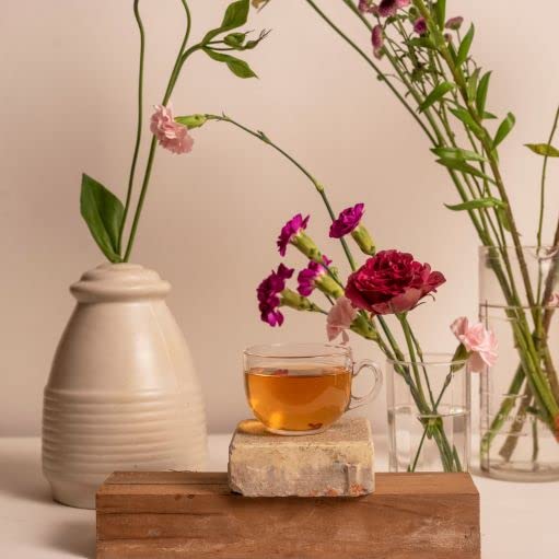 Image of Makaibari Tea Treasures Springtime Bloom 25 Tea Bags (50 g) First Flush Black Tea Bags | USDA Organic Certified Darjeeling Black Tea | Single Estate Loose Leaf Tea | Since 1859 | 25 Cups