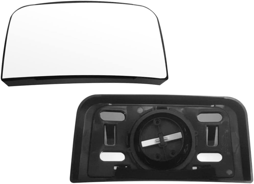 SCITOO Exterior Mirrors Replacement Glass Driver and Passenger Left and right Fit for 2004-2010 For Chevy EXPRESS For GMC SAVANA W/O HEATED UPPER GLASS Chrome Flat Replacement Tow Mirrors 88981050
