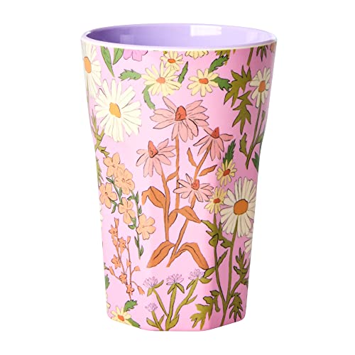 Taza grande de melamina – Rosa – Daisy Dearest Print
