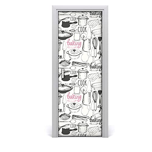 Mural autoadhesivo para puerta lavable papel extraíble para tapar imperfecciones 85x200 cm 2