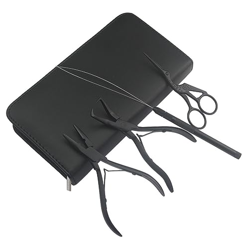 Hair Extension Beading Tool Kit with Pliers and Scissors