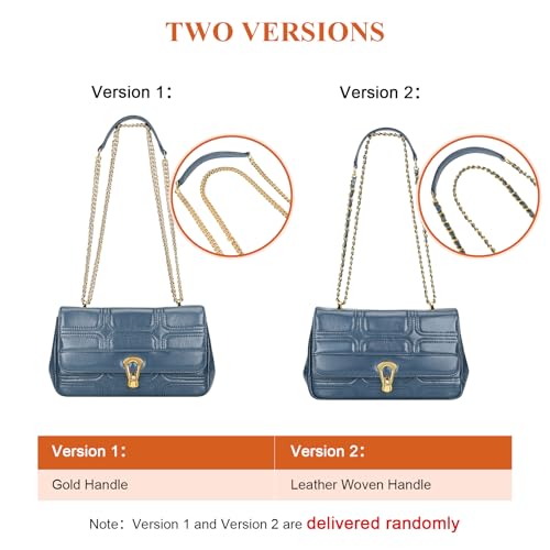 Over Earth Quilted Leather Handbag for Women Chain Crossbody Purse Trendy Shoulder Bags2