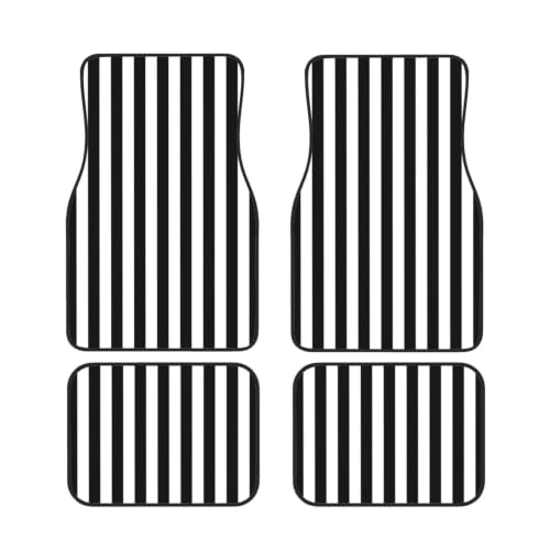 Alfombrillas para coche que no se mueven juego de 4 piezas antideslizantes de neopreno con rayas