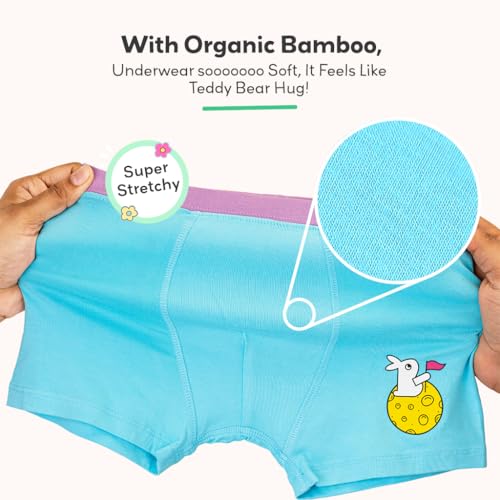 Image of superbottoms Boy Trunks | Supersoft Underwear for Boys | 3X Softer Underwear for Kids | Super Stretchy, Breathable, Gentle Elastics, No Scratchy Tags
