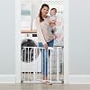 Regalo Safety 29-38.5″ Baby Gate for Doorways & Bottom of Stairs, Pressure Mounted Baby Gate with Door for Babies, Toddlers & Pets, Tested & Safe for 30 Years, American Designed, American Owned, White