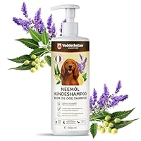 Veddelholzer 500 ml Natürliches Neemöl Hunde Shampoo sanfte Haut- & Fellpflege, lindert Juckreiz gegen Flöhe, Zecken & Milben, Rückfettend & Feuchtigkeitsspendend für EIN glänzendes Fell