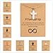 Pingyongchang Best Friend Crystal Cross Pendant Necklace Gifts Stress Relief Inspirational Natural Stone Friendship Protection Choker for Women Christian Baptism Easter Birthday Gifts-Jade