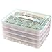 Organizer Food Categoria Container Grande Capacità 48 Grid Gnocchi Conservazione Conservazione Scatola di immagazzinaggio Frigorifero Frigorifero Cibo Vegetaria 0505 ( Color : C114 , Size : 4 tier )