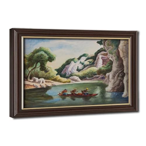 Impression sur toile Jon Boat de Benton tableau mural grand format suspendu 50x75 cm