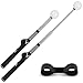COOKHDIY Retractable Golf Swing Trainer-Portable Indoor/Outdoor Swing Plane Aid for Muscle Memory,Tempo & Anti-Slice Training,Adjustable Golf Practice Tool for All Skill Levels. (Black)