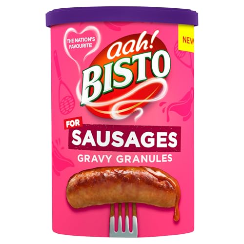 Bisto For Sausages Gravy Granules, 190 g Drum (1-Pack)