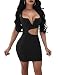 MIZOCI Women's Sexy Cut Out V Neck Sleeveless Bodycon Mini Club Tank Dress