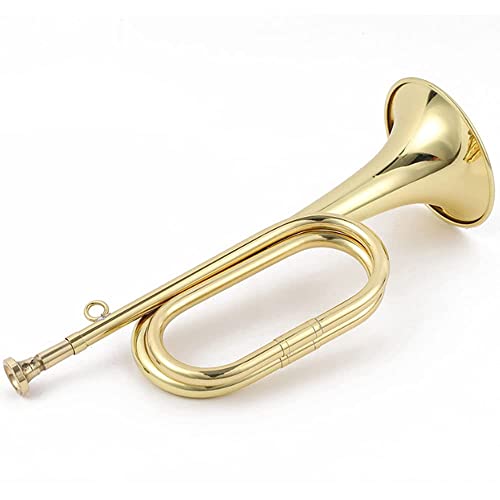 Tzong B Flat Military Cavalry Scouting Trumpet Bugle With Mouthpiece For School Band Cavalry Beginner Military Orchestra #TOP2