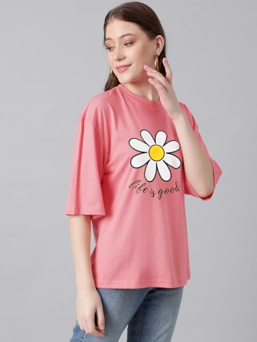 Image of KOTTY Women's Slit-Side Long T-Shirt - Loose Casual Wear with Side Slits