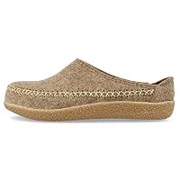 HAFLINGER Blizzard Credo Filz Pantoffel mit Gummisohle Hausschuh Torf, Gr. 44 – Ansicht 5