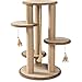 Prevue Pet Products Kitty Power Paws Multi-Platform Posts with Tassel Toys, Natural