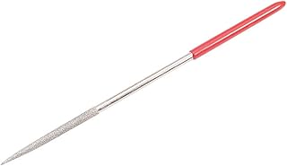 Utoolmart 다이아몬드 니들 파일, 4mm x 160mm 미니 다이아몬드 라운드 니들 파일 도구, 미세 샌딩이 있는 금속 유리 스톤용 150그릿 소형 타입 파일