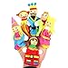 Detazhi Erzählen Sie Geschichte Fingerpuppen DREI Schweine Meerjungfrau Schloss Princess Cartoon Theatre Rolle Play Pädagogisches Spielzeug für Kinder Geschenke (Farbe:Die Könige Familie)