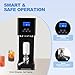 Headery 370W Half Automatic Can Sealer Machine, 110V Commercial Plastic Aluminum Beverage Seamer Machine w/LED Display, 2.17