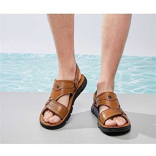 Brown Slippers Beach Sandals Men's Outdoor Mountaineering Soft Soles2