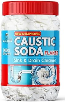 AAAL Caustic Soda Flakes 420 GM | For Soap Making, Drain Cleaning, Chimney Cleaner & Drain Cleaner | Soap Making Flakes | 420 GM