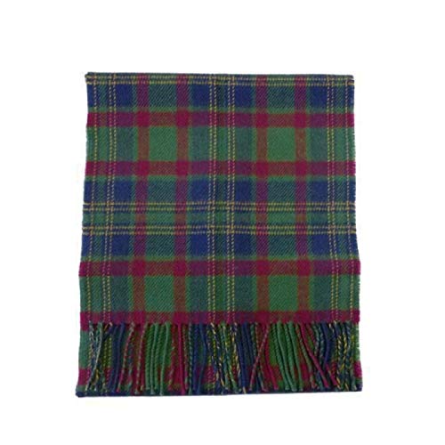 Irish County Cork Wool Tartan Plaid Scarf Made in Scotland
