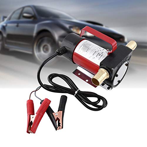 GOTOTOP Pompe Pompe de Transfert, 12V 40L/Min 160W Pompe Carburant Essence Liquide Refuel Transfert Portable pour Voiture/Moto Portable Carburant Essence Liquide