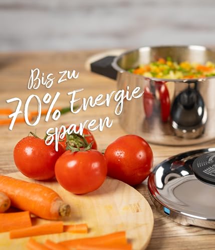 Image of Kuhn Rikon Duromatic Classic NEO 5 L Side-Handle Pressure Cooker - Swiss-Made, Ultra-Fast & Energy-Efficient, Thick Super-Thermic Base, Safe & Durable
