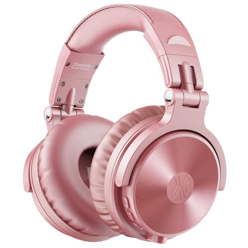 Image of OneOdio Pro C Wired & Wireless Over-Ear Headphones, 110H, 50mm Drivers | Wired 3.5mm and wireless Bluetooth modes with 110H playtime, 50mm drivers and HD mic for PC, podcast and studio work