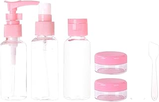 6 Pieces Clear Plastic Cosmetic Spray Bottles Refillable Empty Perfume Spray Bottle Reusable Spray Bottle with Travel Bag