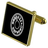 Gemelos cuadrados Select Gifts Cámara SLR de marcado tono Oro gemelos en la bolsa