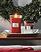 WoodWick Large Hourglass Candle, Crimson Berries - Premium Soy Blend Wax, Pluswick Innovation Wood Wick, Made in USA | Holiday Gifts for All