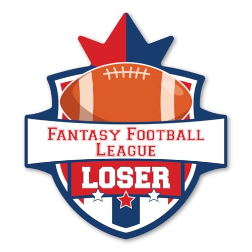 Magnet America This Fantasy Football Loser Magnet is 4.875' x 5.45' Made for Vehicles and Refrigerators