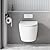 Wall-Mounted Toilets with PP Lid - Modern Design, Space-Saving, Compact, Soft-Close Lid, Bathroom Ceramic Toilet