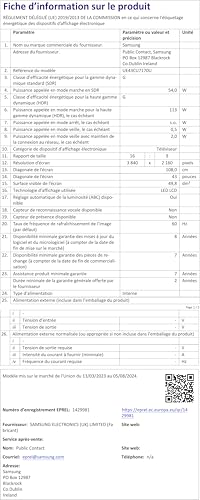 Samsung UE43CU7170 Téléviseur LED 43 Pouces UHD