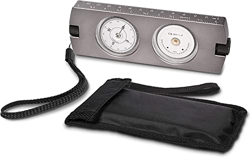 Brújula Inclinómetro Montable en Trípode THE CIMPLE CO con Medidor de Azimut y Bolsa Portátil - Brújula y Clinómetro de Aluminio Anodizado para Instalación Satelital, Topografía, Navegación, Senderismo miniatura 1