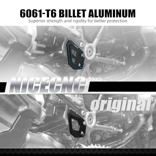 NICECNC Hinterer Bremszylinder-Schutz Compatible with BMW R1250GS Adventure 2018-2023, R1250GS 2018 2019 2020 2021 2022 2023, R1250GS Accessories, Black