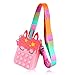 GUBOOM Pop Tasche, Push Bubble Umhängetasche, Pop Push Tasche Handtasche, 2 in 1 Zappeln sensorische Spielzeugtasche mit Längenverstellbarem Tragegurt, Stress Relief Anti-Anxiety Toy