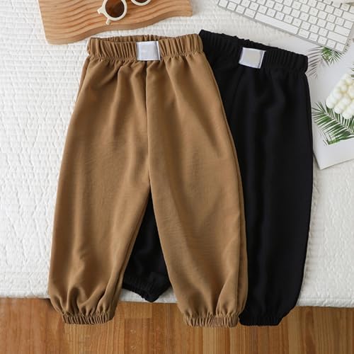Boys Girls Baggy Sweatpants for Kids Harem Pants Elastic Waist Joggers Cotton Wide Leg Pants Toddler Summer Clothes4