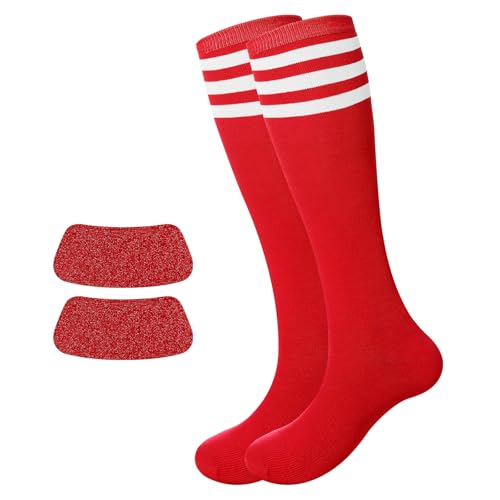Image of Panitay 2 /12 /16 /24 Pairs Softball Soccer Socks Glitter Eye Black Stickers Team Spirit Accessories for Youth Women Sport Wear