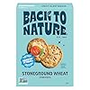 Back to Nature - Stoneground Wheat Crackers - Made with Real Ingredients like Whole Grains and Flax Seed - Non-GMO - 5 Ounce