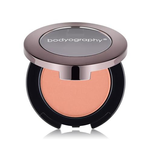 Bodyography Pressed Blush, Buildable Powder for Cheeks - Bashful (Peach)