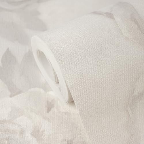 Papier peint intissé blanc gris-clair Profhome 791673-GU facile à poser - 4