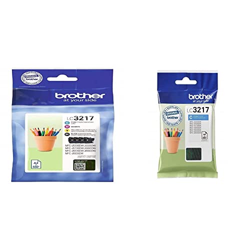Cartouche Brother LC3217 d'origine pour éviter les lignes d'impression et les fuites d'encre