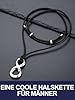 Bandmax Infinity Kette Damen Unendlichkette mit Halskette Edelstahl Herren Runen Anhänger mit Leder Kunstlederkette Schwarz Viking Möbius Kette Unendlich Halskette Amulett Schmuck für Hochzeit #4