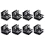 Black 8pcs