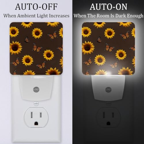 Lámpara de noche LED pack de 2 con sensor luz crepuscular miniatura 2