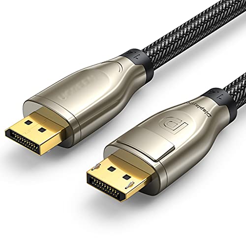 ASFD Monitor Cable DP to DP Cable Cord (2K/165H, 4K/144Hz, 8K/60Hz) DisplayPort Cable 1.4 Computer Accessories Cable Nylon Braided Cable (Length : 1.5m)