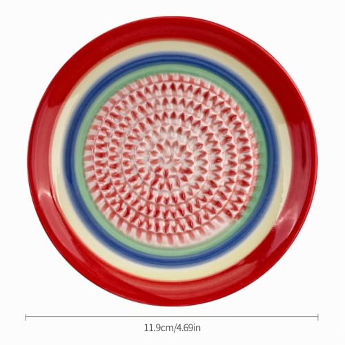 LUMITERRA 2 Pièces Râpe en Céramique, Râpe à Gingembre et Ail, Circulaire en Céramique, à Gingembre en Multifonctionnelle avec Design à Petites Dents, Ail, Oignon – vue 2